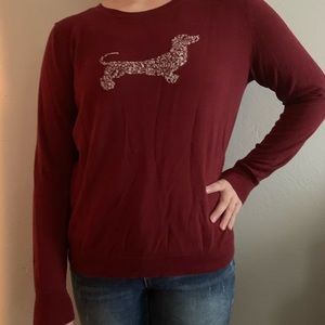 Red dachshund Sweater